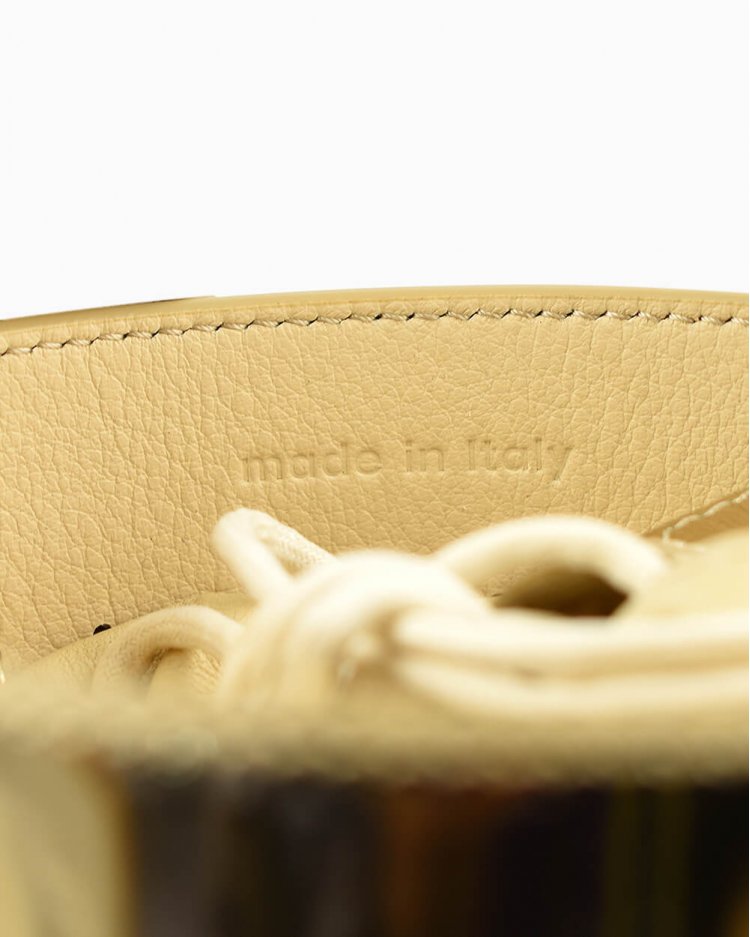 Bolsa Paco Rabanne Original Mirrored Leather Bucket Feminina